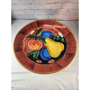Bella Ceramic Decorative Serving / Pasta Bowl ~ Fruit ~ LARGE 14" Apple, Pear